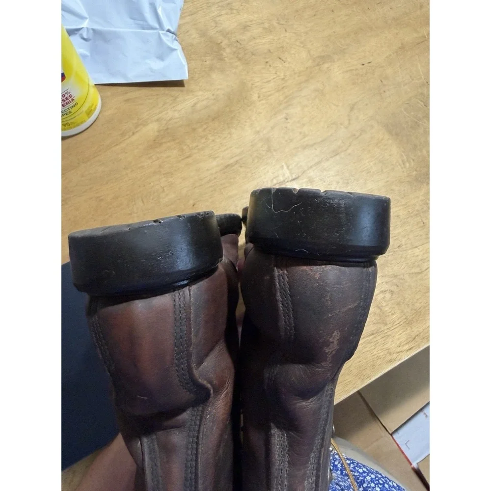 Red Wing 2233 Brown Leather Steel Toe Boots Mens 10 EE Made In USA